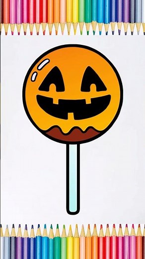 How to Draw a Halloween Cake Pop