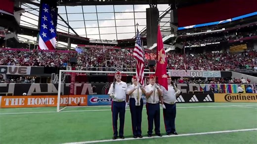 🌟ATL UNITED PRIDE NIGHT 🌟 Last weekend we had the incredible opportunity to sing the national anthem at the @atlutd game in the incredible Mercedes Benz Stadium. A great way to end Pride week in Atlanta 🤗 | Atlanta Gay Men's Chorus