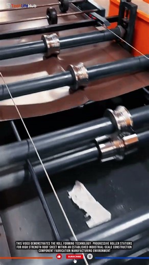 Roll Forming Technology: Progressive Roller Stations for High Strength Roof Sheet #tech