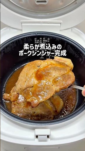 ぶち込むだけでしっとりジューシー！ポークジンジャー