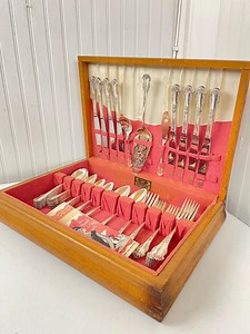 King Edward Exquisite Silverware, Holiday Pattern, Silver-plate Silverware, Silverware Flatware Set, Wedding, Silverplate, Service for Eight - Etsy