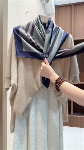 Luxury Look for Less: Chic Scarf Styling StyleTips #Accessorize #Elegance
