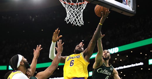 Referees' union says LeBron James was fouled on controversial play in loss to Celtics - CBS Boston