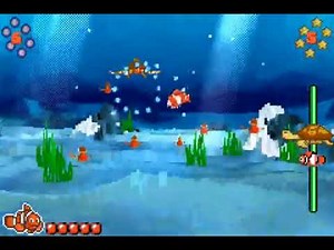 Finding Nemo 2003 Classic Gameboy Advance videogame Level 10 - Turtle Dive