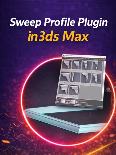 Hidden Plugin in 3ds Max That Saves Hours | Sweep Profile; Creating moldings, trims, and profile details manually in 3ds Max can waste a lot of time. In this video, I show how to use the Sweep Profile Plugin to quickly create clean and accurate profiles in just a few clicks — no complex modeling required. This workflow is perfect for: Architectural visualization Interior design projects Fast and clean modeling Saving hours of manual work If you want to speed up your modeling workflow in 3ds Max,