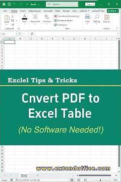 Convert PDF File to Excel in Seconds – No Extra Software Needed!