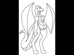 Pregnant Dragon Speedpaint #art #dragon #drawing #pregnant #furry