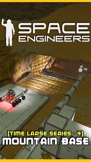 ⛰️ Starting The Tunnel Build! Building A Mountain Base - Space Engineers Time Lapse #4