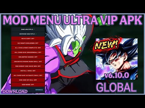 Dragon Ball Legends mod menu ULTRA VIP v6.10.0 APK / Dragon Ball Legends hack / Dragon Ball legends