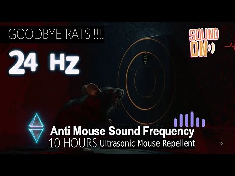 Ultrasonic Mouse Repellent Sound 19000 kHz to 24000 kHz | Human Safe 🐭🔊🛡️ | All-Night Protection
