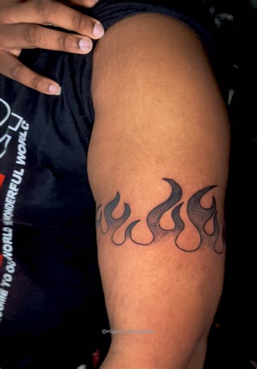 Flame Tattoo Inspiration from Miguel's Tattoo Gallery