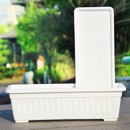 Balcony Vegetable Planting Basin Vegetable Planting Artifact Household Balcony Vegetable Rectangular Plastic Long Flower Pot Trough Potted Planting Basin - Walmart.ca