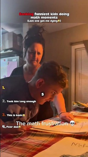 Ranking funniest kids doing math moments