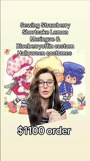 Custom making strawberry shortcake & lemon meringue Halloween costumes