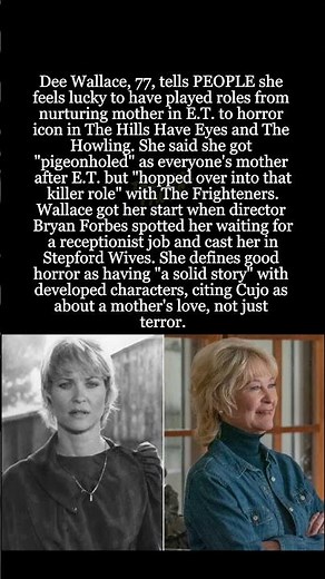 Dee Wallace on Career Range: "I Wasn't Put in a Cubby Hole" #shorts #DeeWallace #ET