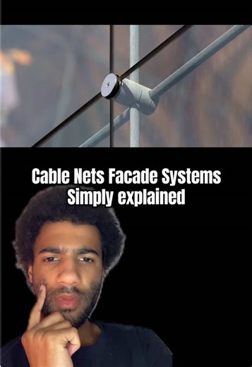 Cable net facade systems simply explained #architecture #design #architect #architecturestudent #architecturelovers