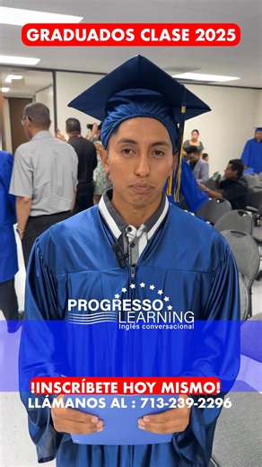 🎓 Estos graduados de la Clase 2025 ya están listos para cambiar sus vidas con el inglés. En Progresso Learning, nos aseguramos de que cada estudiante aprenda desde el primer día 🗣️📘 Nos llena de orgullo ver cómo dominan el idioma y abren nuevas puertas en este gran país 🇺🇸 Tú también puedes ser uno de ellos. 📞 Llámanos al 713-239-2296 y demos juntos el primer paso hacia un futuro bilingüe ✨ El inglés transforma vidas. La próxima historia de éxito puede ser la tuya. | Progresso Learning