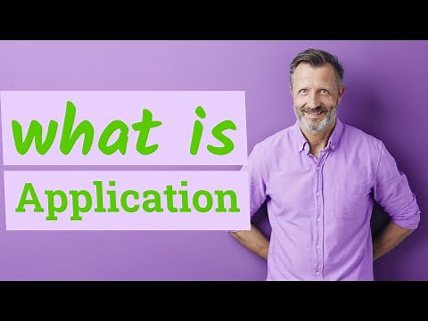 Application | Meaning of application