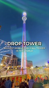 Ride Reveal 👀 DROP TOWER- The biggest mobile free fall tower in the world is coming to The Hoppings!🎢 Are you daring enough to ride? | The Hoppings