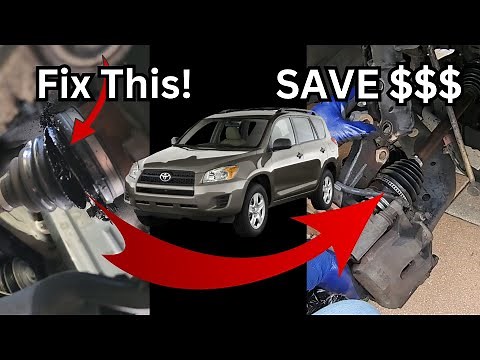 How to Replace a CV Axle Boot - Toyota RAV4 (2006-2012) [Grease Everywhere] Save Money Easy DIY