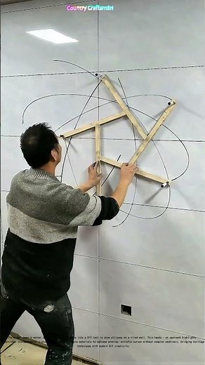 Crafting Curves: DIY Ellipse - Making Tool Turns Wall into Canvas