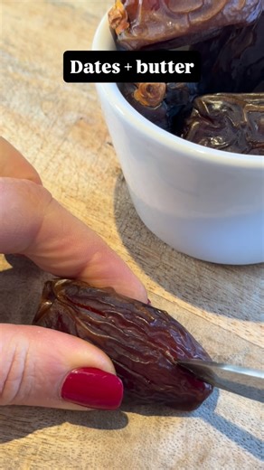 Leisha | Herbalist & Homeopath (Student) | Natural Wellness 🌿 on Instagram: "Dates + butter — a simple Sunnah combo with deep nourishment behind it. Sometimes the most powerful remedies are the ones we overlook because they’re too simple. 🍯 Dates are rich in natural sugars, minerals, and fibre — traditionally valued for strength, energy, digestion, and women’s health. In many cultures, dates have long been associated with reproductive and cervical nourishment, especially around pregnancy, reco