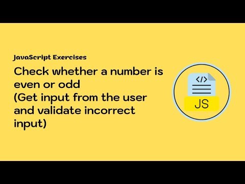 Check whether a number is even or odd (Get input from the user and validate incorrect input)