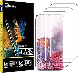 Samsung S20 Plus Screen Protector, [3 Pack] Compatible for Samsung Galaxy S20 Plus Tempered Glass Premium [Full Coverage] HD Protective Films Bubble-Free [9H Hardness], Black