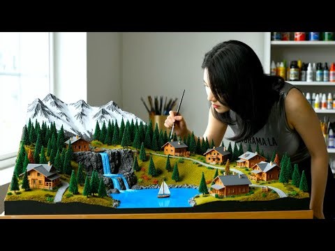 Amazing Miniature Village Diorama | Handcrafted Landscape Model Making