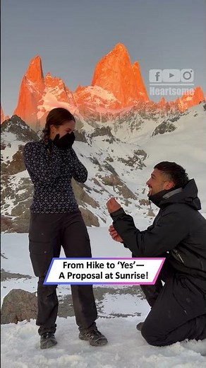Sunrise Hike Ends With Unforgettable Mountain Proposal At Summit|| Heartsome 💖