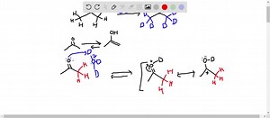 SOLVED:Reaction of acetone with D3 O^ yields hexadeuterioacetone. That is, all the hydrogens in acetone are exchanged for deuterium. Review the mechanism of mercuric ion-catalyzed alkyne hydration, and then propose a mechanism for this deuterium incorporation. (FIGURE CAN'T COPY)