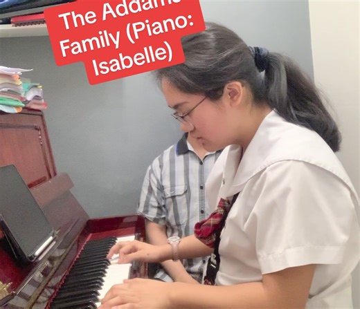 The Addams Family Piano Cover by Isabelle