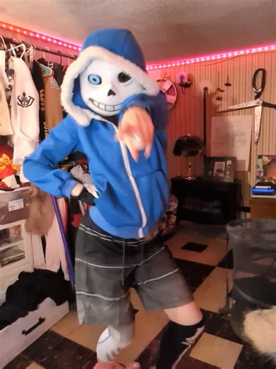 this is my oldest and most diabolical cosplay to date. I'll only do more if this does well enough... maybe. who's to say really ;) #sans #undertale #cosplay #mettaton #skeleton
