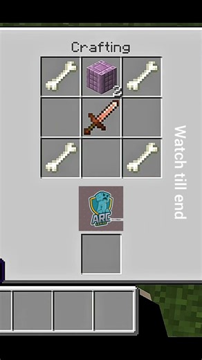 I made a sharp bone sword in minecraft #shortvideo #minecraft #gaming