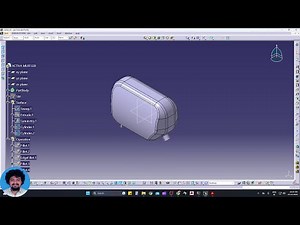 ACTIVA MUFFLER Generative Shape Surface Design in CATIA V5 #catia #cad #youtube