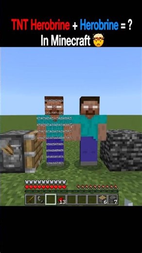 TNT Herobrine + Herobrine = ? In Minecraft 🤯