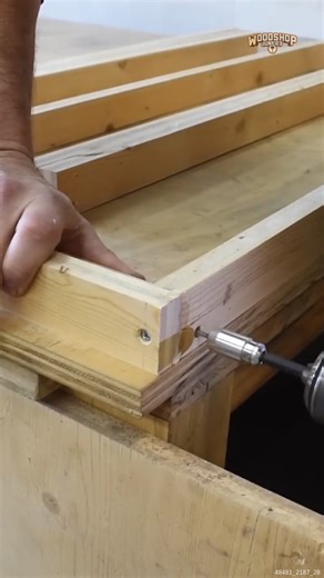 Making Sure Everything Is Tight... #drill #sturdybuild #woodworkingtools #toolsounds | Woodwork Junkie