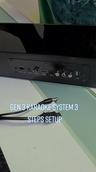 Gen 3 Karaoke System 3 steps setup