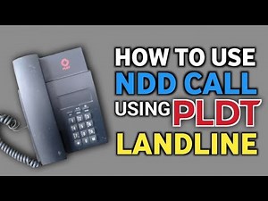 HOW TO USE NDD CALL USING PLDT LANDLINE