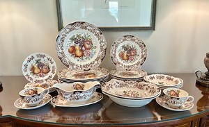 Johnson Brothers Harvest Windsor Fruit: Vintage Plates, Teacup and Saucer Sets, Gravy Boat, Bowls - Etsy
