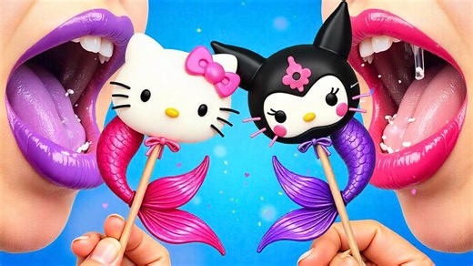 256K views · 5.3K reactions | From hello kitty and kuromi to mermaid magic! Mermaid makeover kit saves the day | La La Life | Facebook