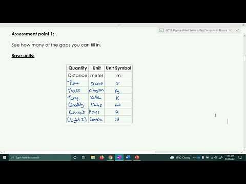 Edexcel GCSE Physics: Specification Review: Section 1: Key Concepts in Physics