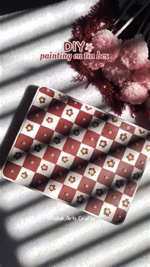 Old Tin Box Makeover ✨ | DIY Painting Craft #Palakofficialart&craft #shorts #viralshorts