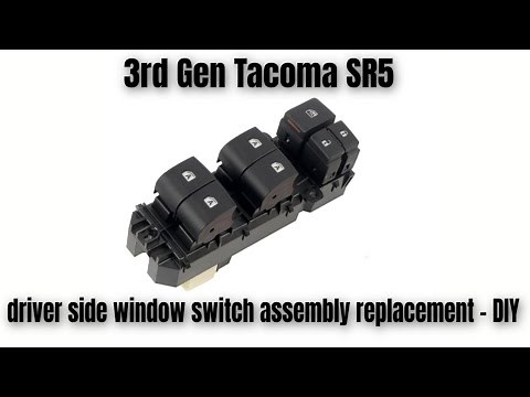 3rd Gen (2016-2023) Toyota Tacoma driver side window switch assembly replacement - DIY
