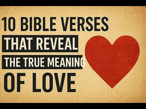 10 Bible Verses About the True Meaning of Love | God’s Unconditional Love