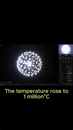 Planets and stars inside acell made of white holes #planet #space #whitehole
