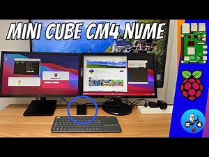 Tiny Dual monitor Desktop computer with NVMe. CM4 mini cube