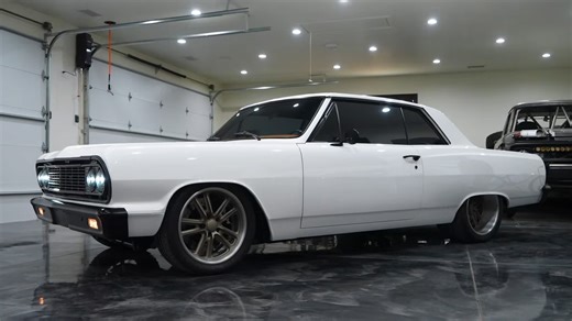 What makes this custom classic car a perfect street machine?