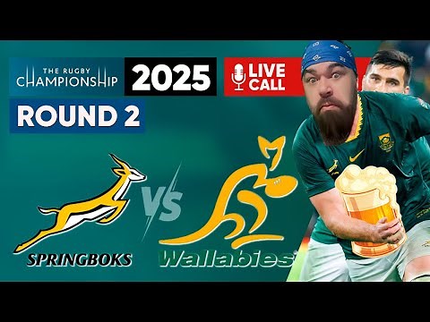 South Africa vs Australia Live Stream | Round 2 | Rugby Championship 2025