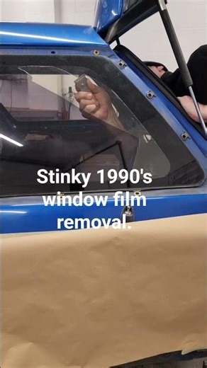 Subaru Legacy 1997, window tint removal.